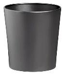 Tapered Waste Paper Bin, Solid - Black