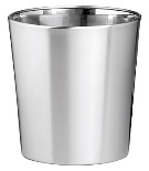 Tapered Waste Paper Bin, Solid - Stainless Steel