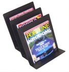 Square Line, Floor Standing Magazine Holder - Black