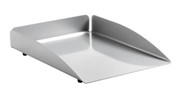 Modern Steel Letter Tray, Single - Silver