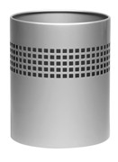 Square Punch, Waste Paper Bin - Silver