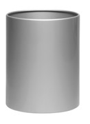 Modern Waste Paper Bin - Silver