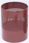 Waste Paper Basket Perforated - Burgandy