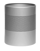 Waste Paper Basket Perforated - Silver