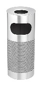 Stainless Steel Standing Ashtray Litter Bin, Perforated