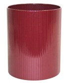 Waste Paper Bin 300mm High (without Flip-Top Lid) - Burgandy