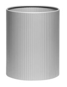 Waste Paper Bin 300mm High (without Flip-Top Lid) - Silver