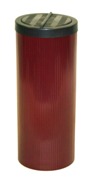 Litter Bin 600mm High, No Cut Out (with Flip-Top Lid) - Burgandy Litter Bin 600mm High, No Cut Out (with Flip-Top Lid) - Burgandy