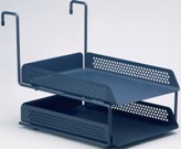 Floating Letter Tray, 2 Trays - Charcoal