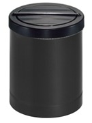 Waste Paper Bin With Flip Top Lid - Black Waste Paper Bin With Flip Top Lid - Black