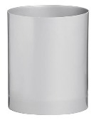 Waste Paper Bin ABS Plastic - Silver