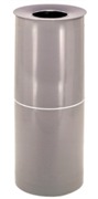 Standing Ashtray plastic with Stainless Steel Top (without openi
