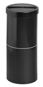 Litter Bin With Flip Top Lid - Black