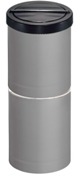 Litter Bin With Flip Top Lid - Grey