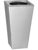Tapered Planter, Solid, Square, Slimline, 800mm - Stainless Stee Tapered Planter, Solid, Square, Slimline, 800mm - Stainless Stee