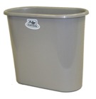 Waste Paper Bins, Oval Tapered - Beige