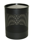 Jumbo Bin, Perforated with Swivel Top - Black