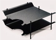 Wings Two Tier Tray - Black