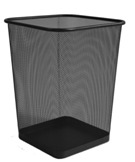 Mesh bin Square Black