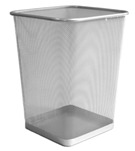 Mesh bin Square Silver