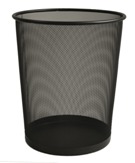 Mesh bin Round Black