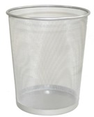 Mesh bin Round Silver Mesh bin Round Silver
