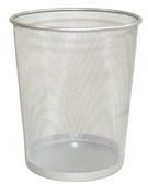 Mesh bin Round Silver