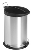 12 Litre Brushed Stainless Steel Pedal Bin