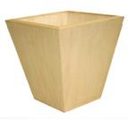 Wooden Waste Paper Bin, Tapered - Maple