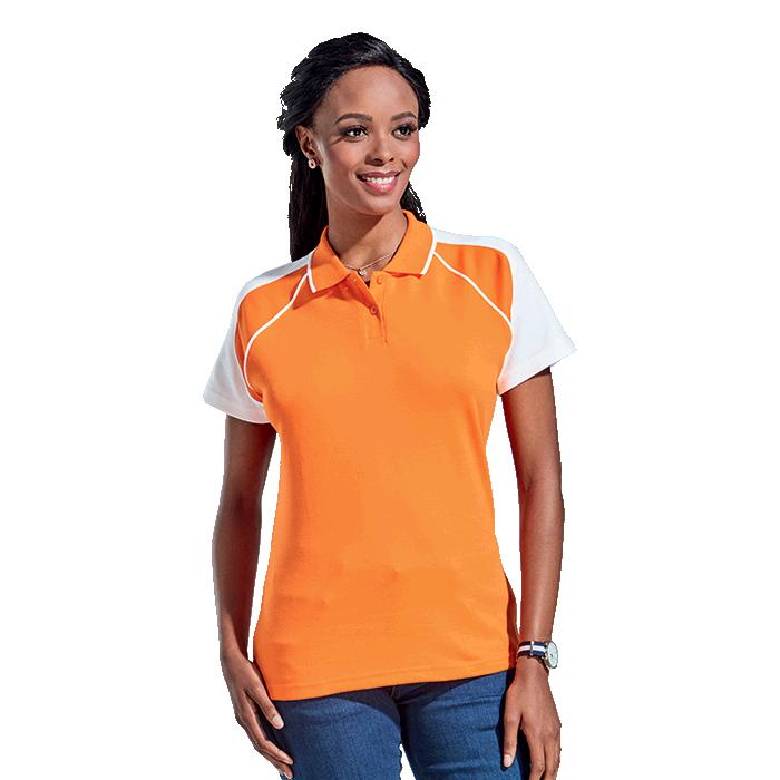 Barron Ladies Vector Golfer - Avail in: Black/Red, Cobalt/White,