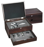 10-in-1 Executive Wine Set Cherry Wood