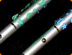 LED Thin Silver Pen - (Moon/Star/Dolphin etc.) - GREEN
