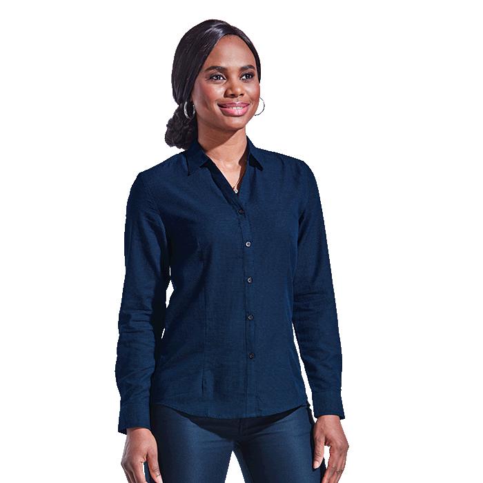 Barron Ladies Capital Blouse Long Sleeve - Avail in: Black