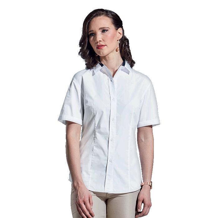 Barron Ladies Dallas Lounge Shirt Short Sleeve - Avail in: Navy/