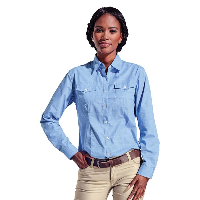 Barron Ladies Houston Lounge Shirt - Avail in: Black or Sky Blue
