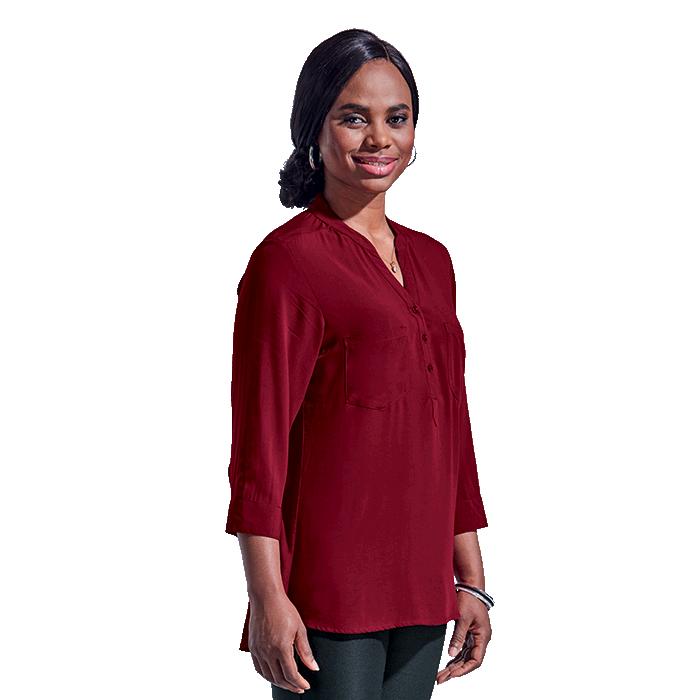 Barron Ladies Oasis Blouse - Avail in: Black, Navy, Sapphire Blu