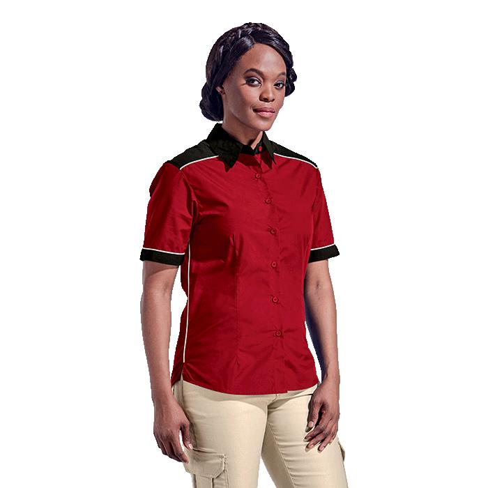 Barron Ladies Racing Pit Shirt - Avail in: Lime/Black, Orange/Bl