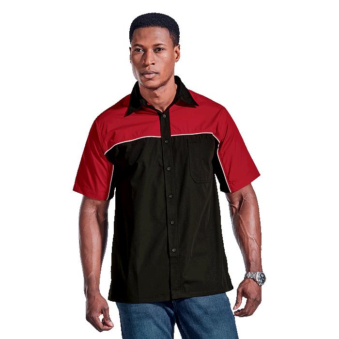 Barron Mens Racing Pit Shirt - Avail in: Lime/Black, Orange/Blac