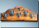 Elephant Large Key Rack - African Theme