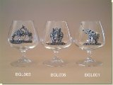 Elephant  Brandy Glass - African Theme