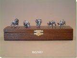 BIG 5 Set Wooden Box - African Theme