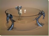 Elephant Glass Salad / Fruit Bowl - African Theme