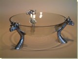 Buffalo Glass Salad / Fruit Bowl - African Theme