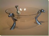 Leopard Glass Salad / Fruit Bowl - African Theme