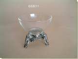 3 X Elephant Head Snack Bowl - African Theme