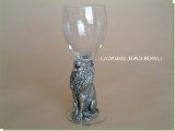Lion Large Wine Glasses RWG Bowl - African Theme