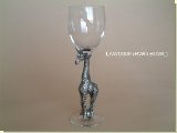 Giraffe Large Wine Glasses MC2 Bowl - African Theme