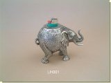 Ele Complete Pewter Lighter holder - African Theme