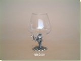 Elephant Stem Brandy Glass - African Theme