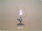 Elephant Stem Brandy Glass - African Theme